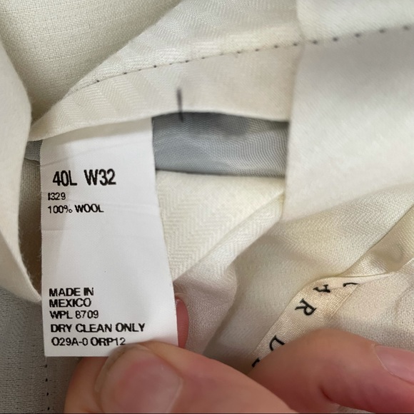 Oscar De Le Renta Men Luxury Black 100% Wool Dress Pants Trousers Slacks - Picture 17 of 17